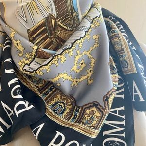ROMA, souvenir scarf. Rome travel